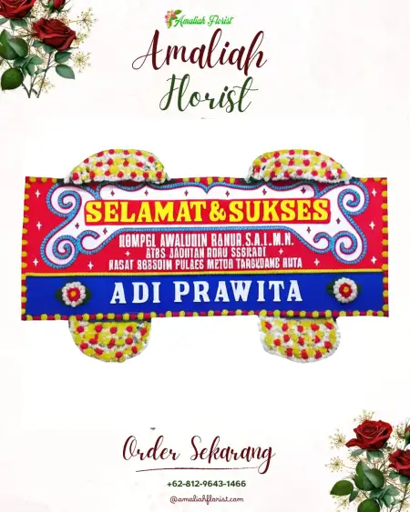 Papan Bunga Ucapan Selamat Prasung